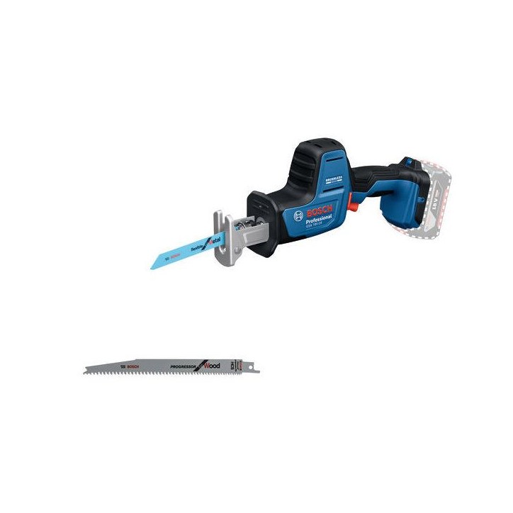Scie sabre sans fil BOSCH PROFESSIONAL - GSA 18V-24 - 18V - 230 mm - Avec 2 lames S922EF, S2345X Scie sabre sans fil BOSCH PROFESSIONAL - GSA 18V-24 - 18V - 230 mm - Avec 2 lames S922EF, S2345X