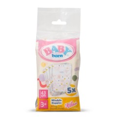 Pack de 5 couches pour poupon - BABY BORN - Accessoires