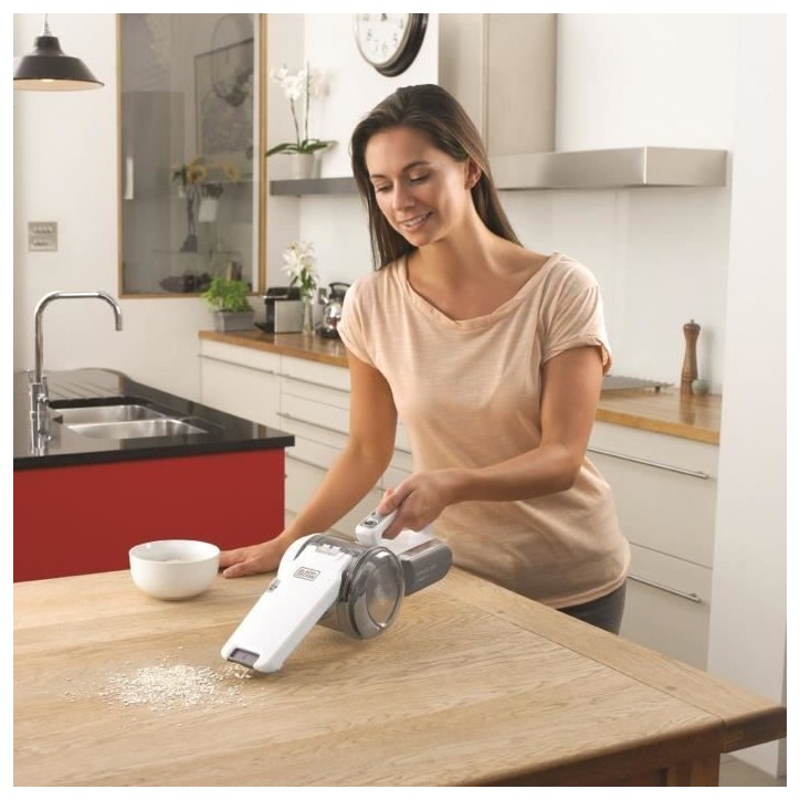Aspirateur de table a main sans fil BLACK+DECKER PV1820L-QW 18V - 35AW - Filtre auto-nettoyant - 440 ml