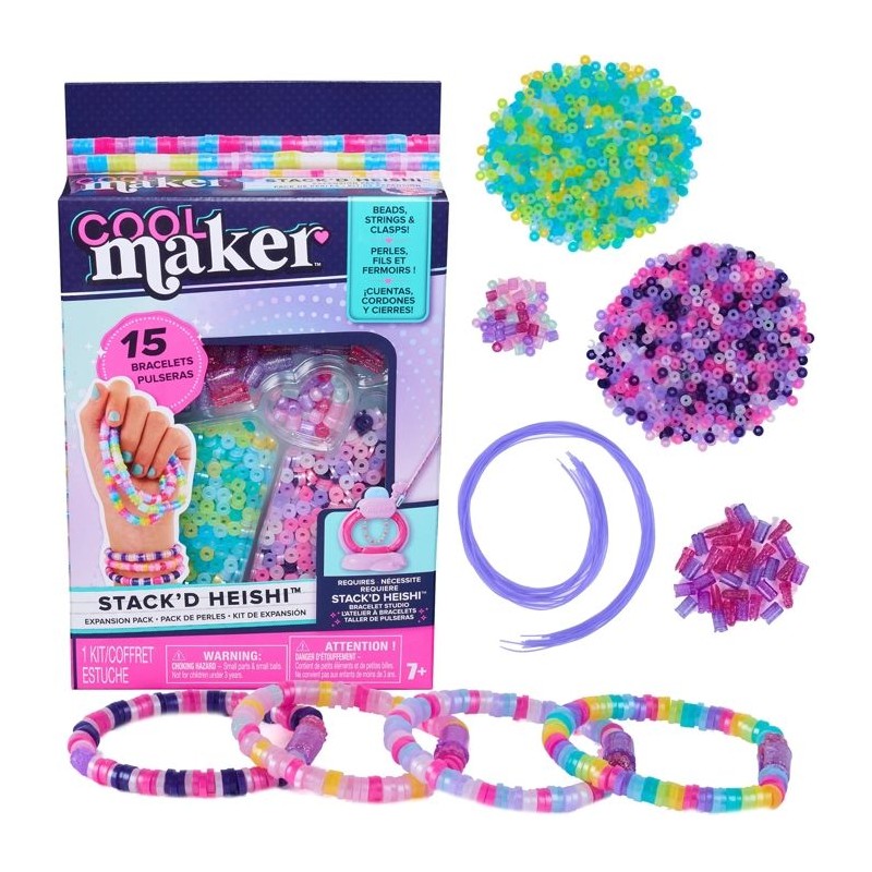 Coffret Recharges Atelier a Bracelets Heishi Cool Maker - Plus de 1200