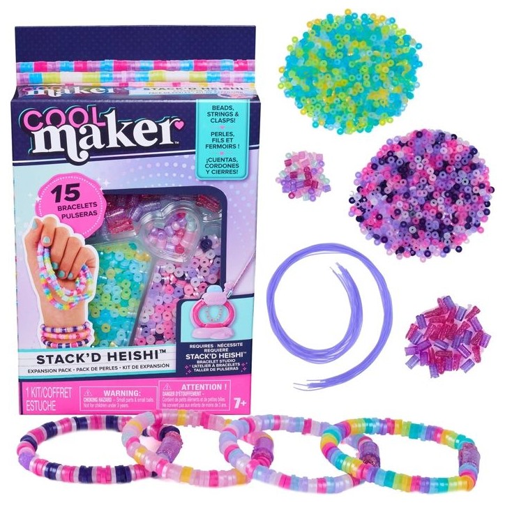 Coffret Recharges Atelier a Bracelets Heishi Cool Maker - Plus de 1200 Perles - SPIN MASTER - A partir de 7 ans Coffret Recharges Atelier a Bracelets Heishi Cool Maker - Plus de 1200 Perles - SPIN MASTER - A partir de 7 ans