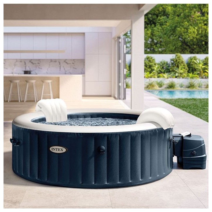 Spa gonflable INTEX - Blue Navy - 216 x 71 cm - 6 places - Rond - 28432NP Spa gonflable INTEX - Blue Navy - 216 x 71 cm - 6 places - Rond - 28432NP