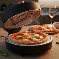Four a pizza - LIVOO - DOC347CO - Ø30 cm - 1800 W - pierre réfractaire