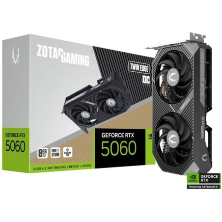 ZOTAC - Carte graphique gaming - GeForce RTX 5060 - Twin Edge OC - 8 G
