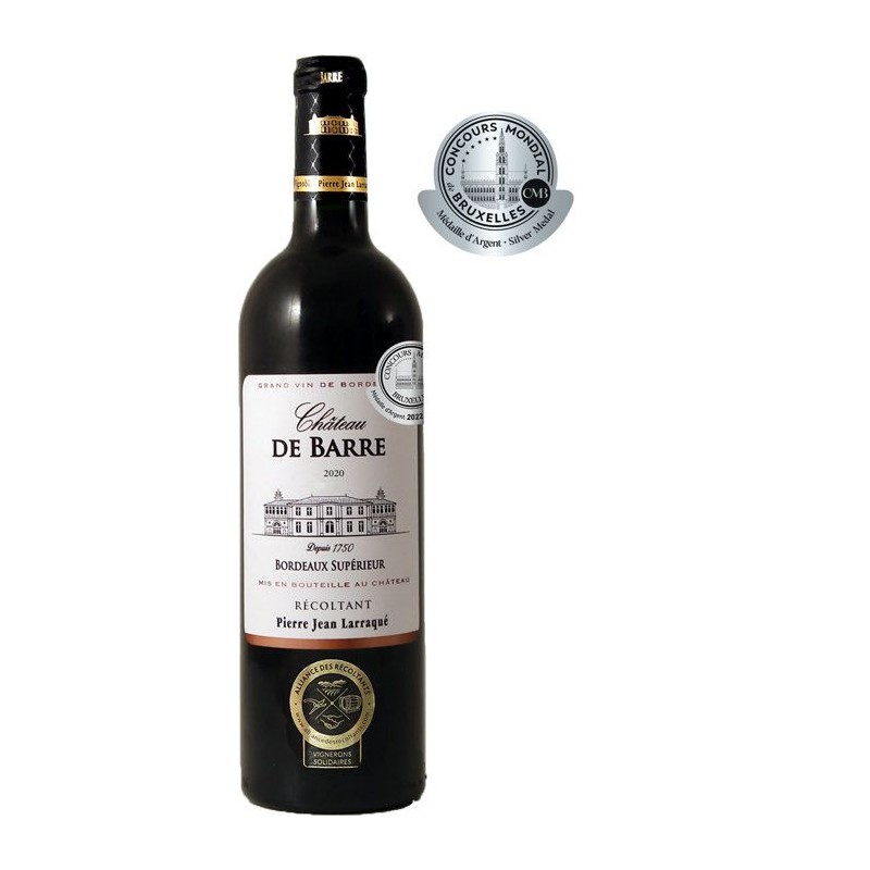 Château de Barre 2020 Bordeaux Supérieur - Vin rouge de Bordeaux