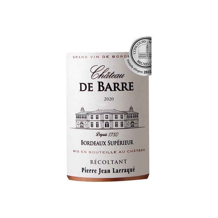 Château de Barre 2020 Bordeaux Supérieur - Vin rouge de Bordeaux