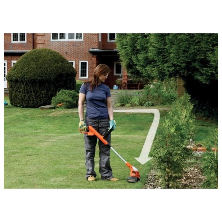 Coupe-bordure électrique BLACK+DECKER - GLC1823L20-QW - 18V - 23 cm - Avec batterie 18V - tete pivotante - tube télescopique Coupe-bordure électrique BLACK+DECKER - GLC1823L20-QW - 18V - 23 cm - Avec batterie 18V - tete pivotante - tube télescopique