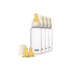 Biberon bébé - BIBS - Embout rond - Caoutchouc naturel - 270 ml - D