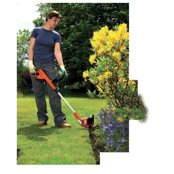 Coupe-bordure électrique BLACK+DECKER - GLC1823L20-QW - 18V - 23 cm - Avec batterie 18V - tete pivotante - tube télescopique Coupe-bordure électrique BLACK+DECKER - GLC1823L20-QW - 18V - 23 cm - Avec batterie 18V - tete pivotante - tube télescopique