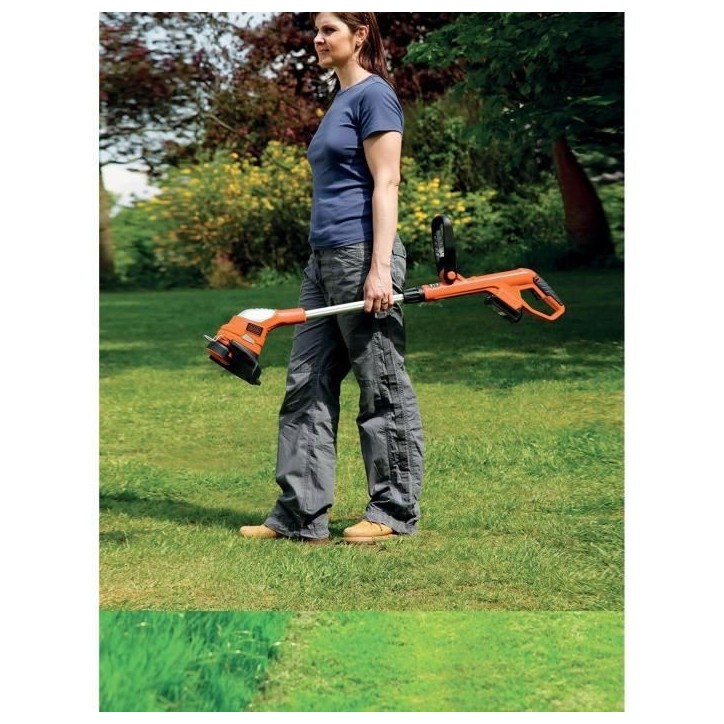 Coupe-bordure électrique BLACK+DECKER - GLC1823L20-QW - 18V - 23 cm - Avec batterie 18V - tete pivotante - tube télescopique Coupe-bordure électrique BLACK+DECKER - GLC1823L20-QW - 18V - 23 cm - Avec batterie 18V - tete pivotante - tube télescopique