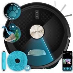Aspirateur robot laveur - CECOTEC Conga M100 Spin AI - 20 000 Pa - 220