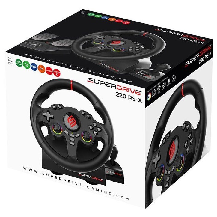 Volant gaming - SUBSONIC - Double joysticks LED + levier - PS4 PC Switch Switch 2 Xbox One Xbox Series