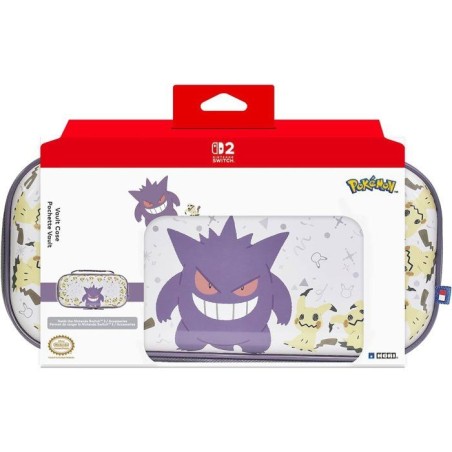 Pochette rigide de protection et transport console - Nintendo Switch et Switch 2 - Hori - Pokémon - Motif Ectoplasma et Mimiqui