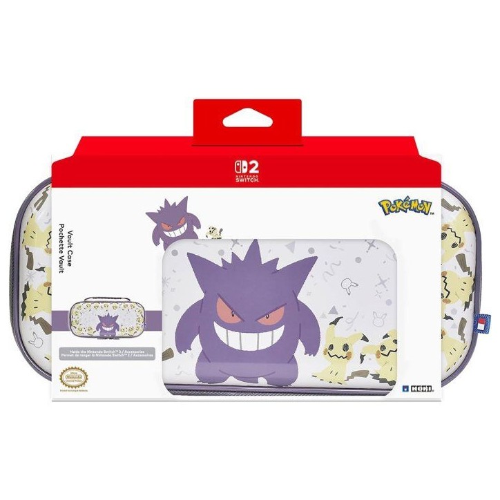 Pochette rigide de protection et transport console - Nintendo Switch et Switch 2 - Hori - Pokémon - Motif Ectoplasma et Mimiqui Pochette rigide de protection et transport console - Nintendo Switch et Switch 2 - Hori - Pokémon - Motif Ectoplasma et Mimiqui