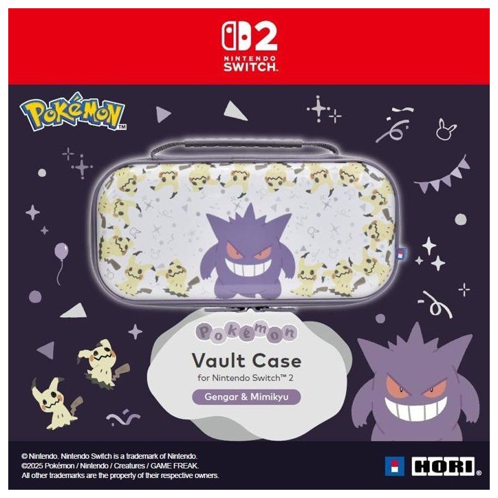 Pochette rigide de protection et transport console - Nintendo Switch et Switch 2 - Hori - Pokémon - Motif Ectoplasma et Mimiqui Pochette rigide de protection et transport console - Nintendo Switch et Switch 2 - Hori - Pokémon - Motif Ectoplasma et Mimiqui