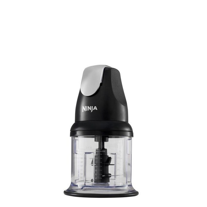 Hachoir électrique - NINJA - Express Chop - NJ1002EUBK - Mini hachoir et mixeur compact - 200 W - 2 bols de 500 ml