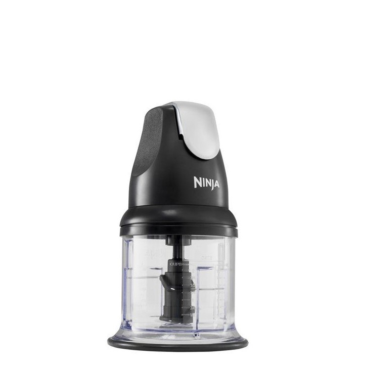 Hachoir électrique - NINJA - Express Chop - NJ1002EUBK - Mini hachoir et mixeur compact - 200 W - 2 bols de 500 ml