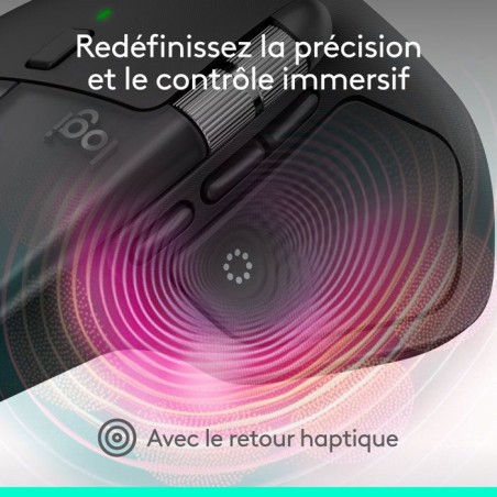Souris sans fil - Logitech - MX Master 4 for Mac - Ergonomique - Noire