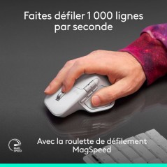 Souris sans fil - Logitech - MX Master 4 for Mac - Ergonomique - Noire