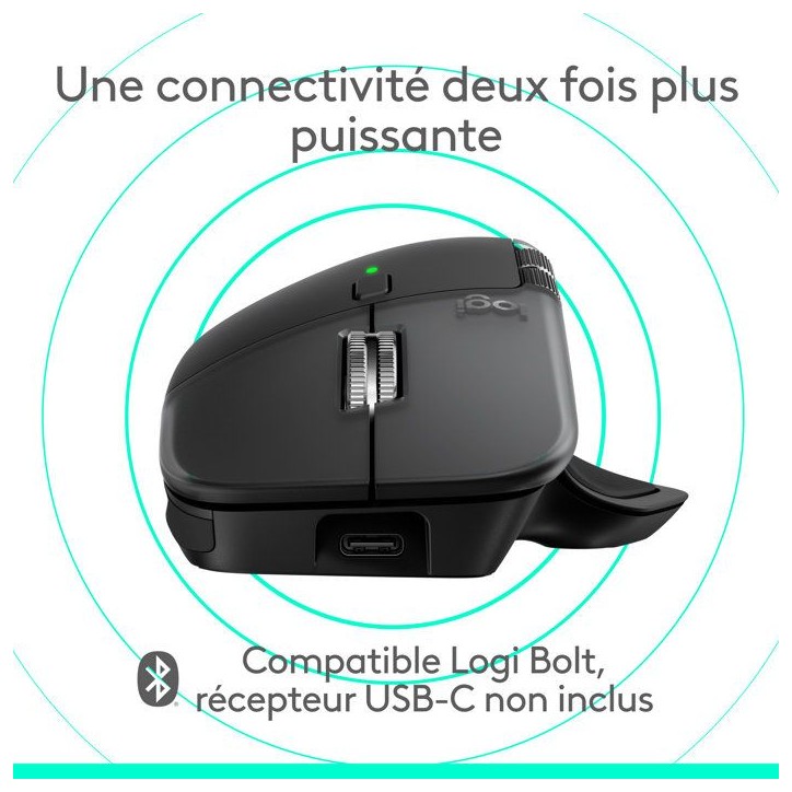 Souris sans fil - Logitech - MX Master 4 for Mac - Ergonomique - Noire Souris sans fil - Logitech - MX Master 4 for Mac - Ergonomique - Noire