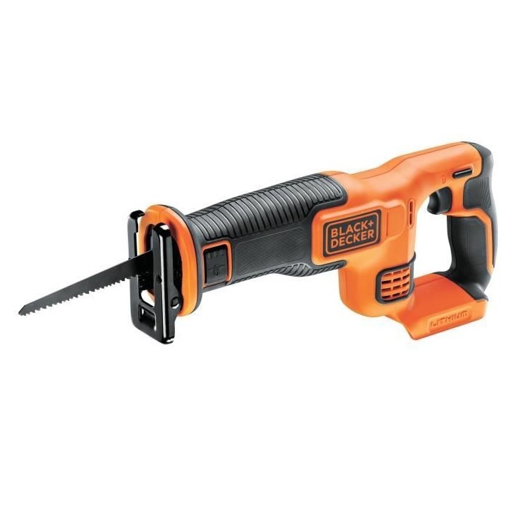 Scie sabre sans fil - BLACK+DECKER - BDCR18N-XJ - 18V - course 22mm - avec lame - sans batterie