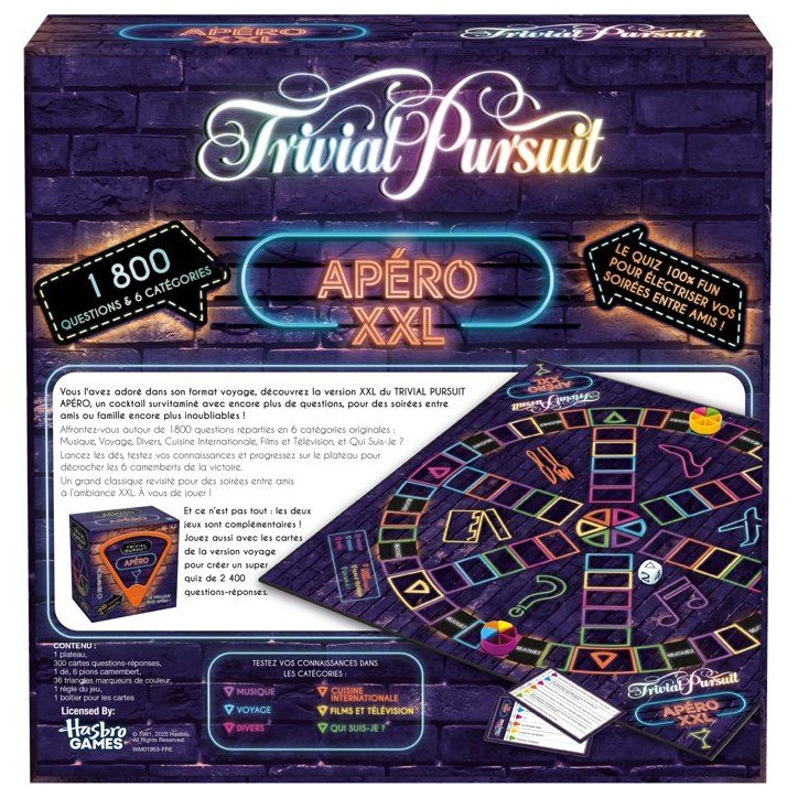 TRIVIAL PURSUIT Apéro XXL - Jeu de société - WINNING MOVES - 2 joueurs minimum - Des 16 ans
