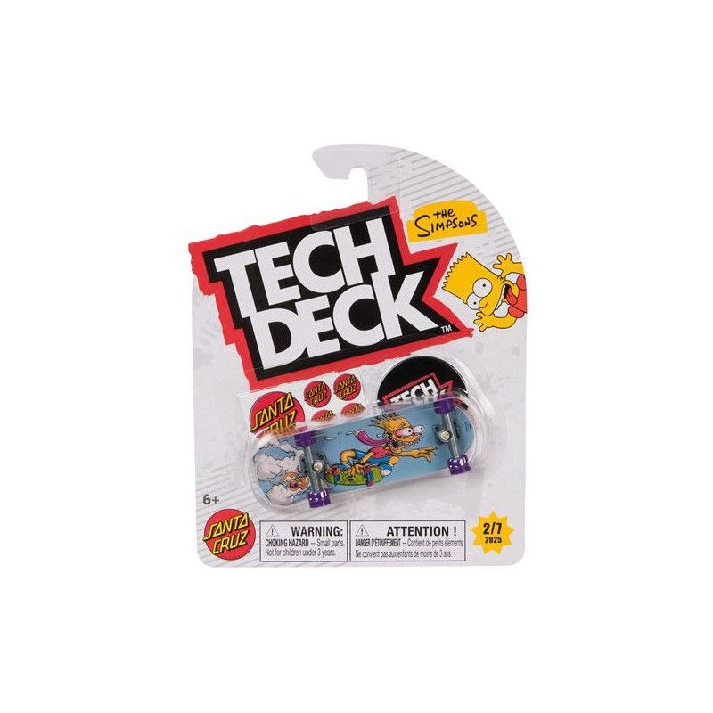 SPINMASTER Tech Deck - Pack 1 Mini skate licence (Simpsons, Sonic, Tor
