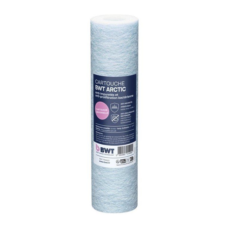 Cartouche filtrante - BWT - ARCTIC 20 µm - Polypropylene extrudé - T