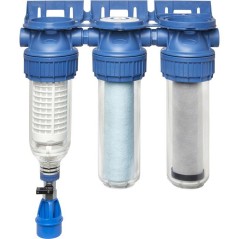 Station de filtration triplex - BWT - PURESKY 50 µm rétro-lavable +