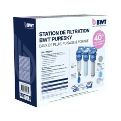 Station de filtration triplex - BWT - PURESKY 50 µm rétro-lavable +