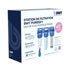Station de filtration triplex - BWT - PURESKY 50 µm rétro-lavable +