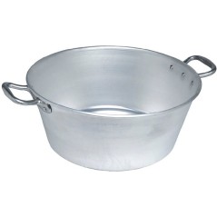 Bassine - LE PRATIQUE - Aluminium - Ø 45 cm - 21 L - Épaisseur 1,5 m