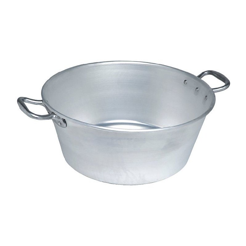 Bassine - LE PRATIQUE - Aluminium - Ø 45 cm - 21 L - Épaisseur 1,5 m
