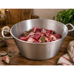 Bassine - LE PRATIQUE - Aluminium - Ø 45 cm - 21 L - Épaisseur 1,5 m