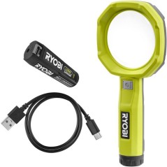 RYOBI Loupe éclairée 4V USB Lithium x3 LED - batterie 2Ah + chargeur