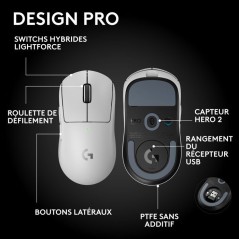 Souris gamer - Sans fil - Logitech G - Pro X Superlight 2 SE Lightspee