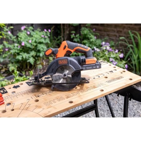 Scie circulaire sans fil - BLACK+DECKER - BDCCS18N-XJ - 18V - profondeur de coupe 140mm - sans batterie