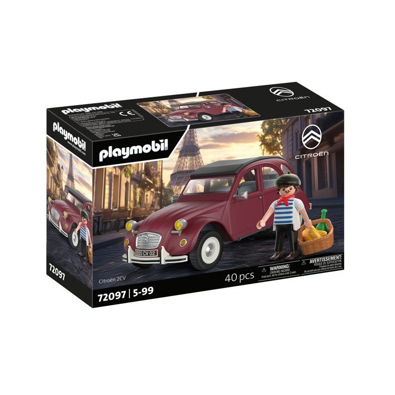 PLAYMOBIL 72097 Citroen 2CV Grenat Exclusif, Classic Car, Voiture de c