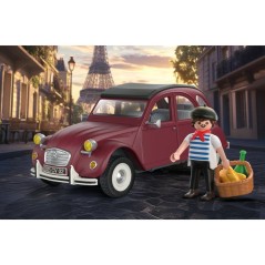 PLAYMOBIL 72097 Citroen 2CV Grenat Exclusif, Classic Car, Voiture de collection, 40 pieces, des 14 ans