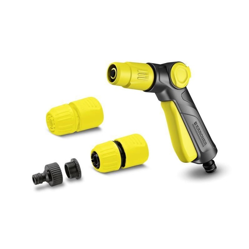 Set pistolet et accessoires d'arrosage KARCHER - 2 formes de jets Set pistolet et accessoires d'arrosage KARCHER - 2 formes de jets