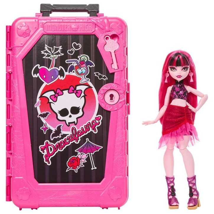 Coffret poupée - MONSTER HIGH MATTEL - Draculaura JDR50 - 19 surprises - Accessoires