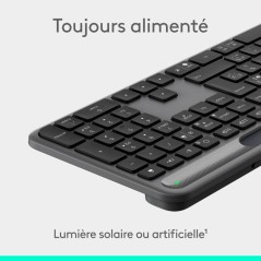 Clavier - Sans fil - Logitech - Signature Slim Solar+ - Graphite