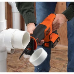 Scie sabre sans fil - BLACK+DECKER - BDCR18-QW - 18V - avec batterie 1