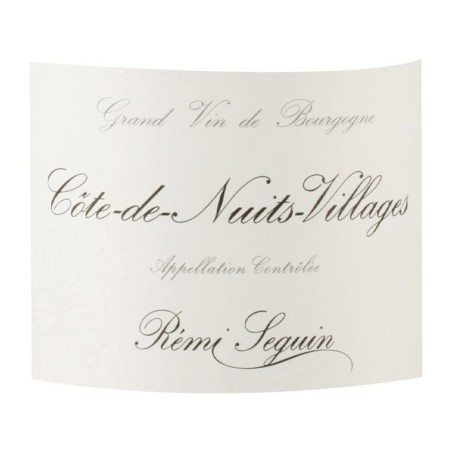 Rémi Seguin 2020 Côte-de-Nuits-Villages - Vin rouge de Bourgogne
