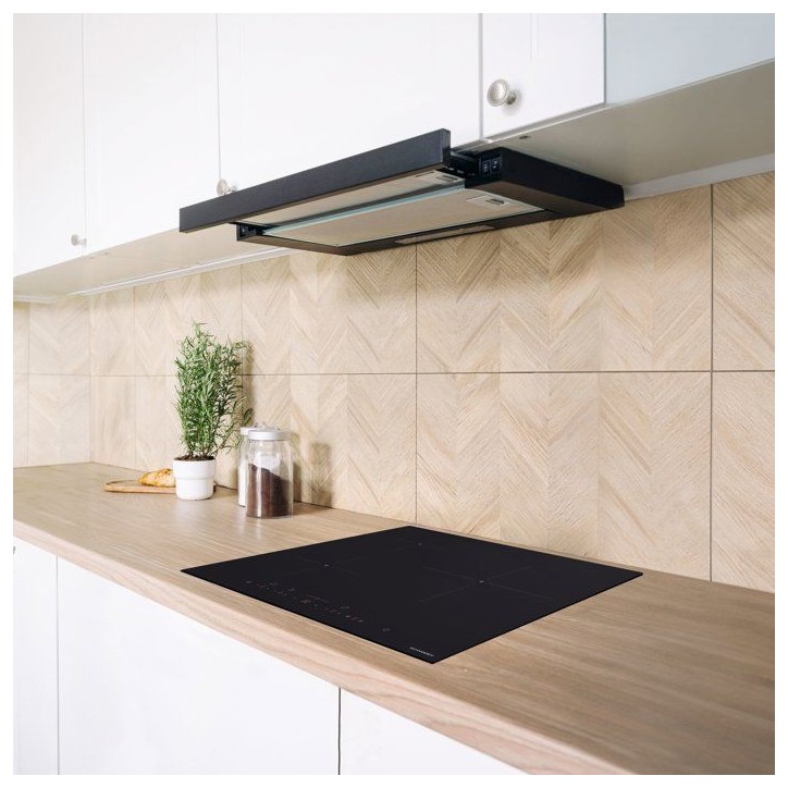 Plaque a induction - SCHNEIDER - 3 foyers - 52 x 59 x 5,5 cm - SCTI630N1S Plaque a induction - SCHNEIDER - 3 foyers - 52 x 59 x 5,5 cm - SCTI630N1S