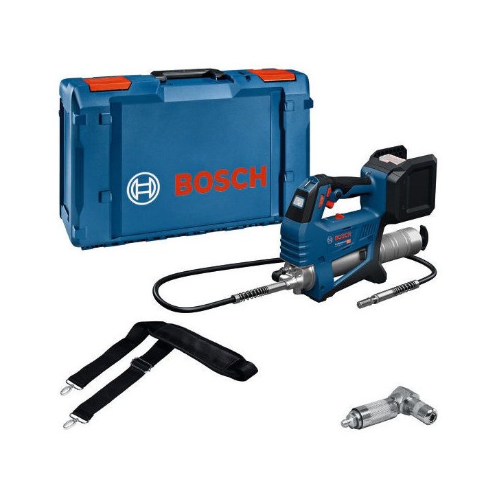 Pistolet a graisse sans fil BOSCH PROFESSIONAL - GFP 18V-10 - 18V - 10 000 PSI - 320 g/min - Coupleur 90° + bandouliere