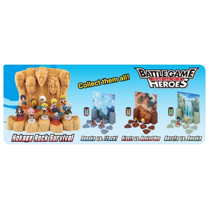 Naruto Shippuden Hokage Rock Survival - Jeu de plateau - EPOCH GAMES - Diorama - 4 figurines
