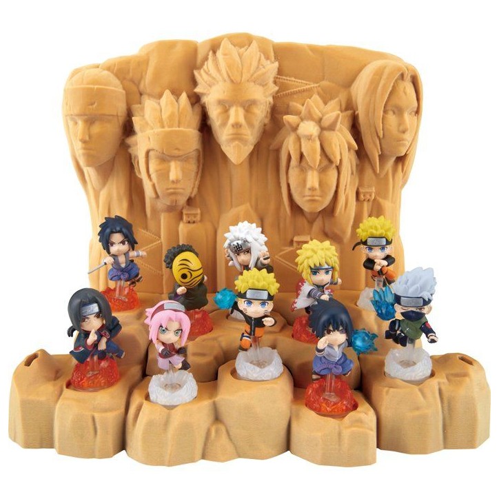 Naruto Shippuden Hokage Rock Survival - Jeu de plateau - EPOCH GAMES - Diorama - 4 figurines