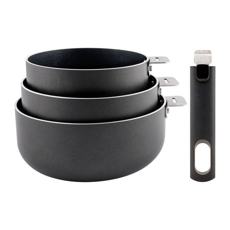 Casseroles - COSY & TRENDY - Click Set 3 - 16 a 20 cm - Antiadhésif -