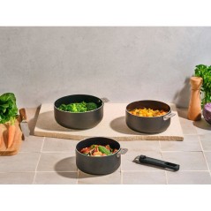 Casseroles - COSY & TRENDY - Click Set 3 - 16 a 20 cm - Antiadhésif -